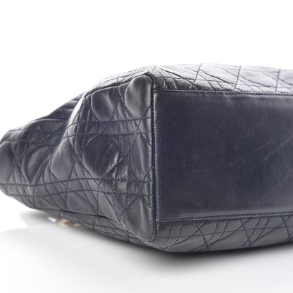 Christian Dior Lambskin Cannage Medium Lady Dior Navy Blue 5 of 13