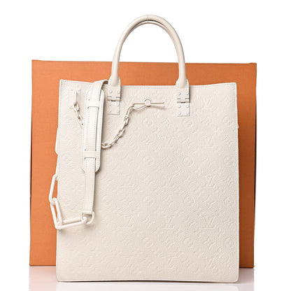 Louis Vuitton Taurillon Monogram Sac Plat Powder White 10 of 10