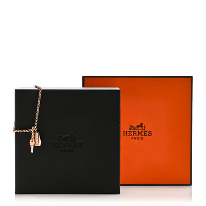 Hermes 18K Rose Gold PM Kelly Clochette Bracelet SH 4 of 4