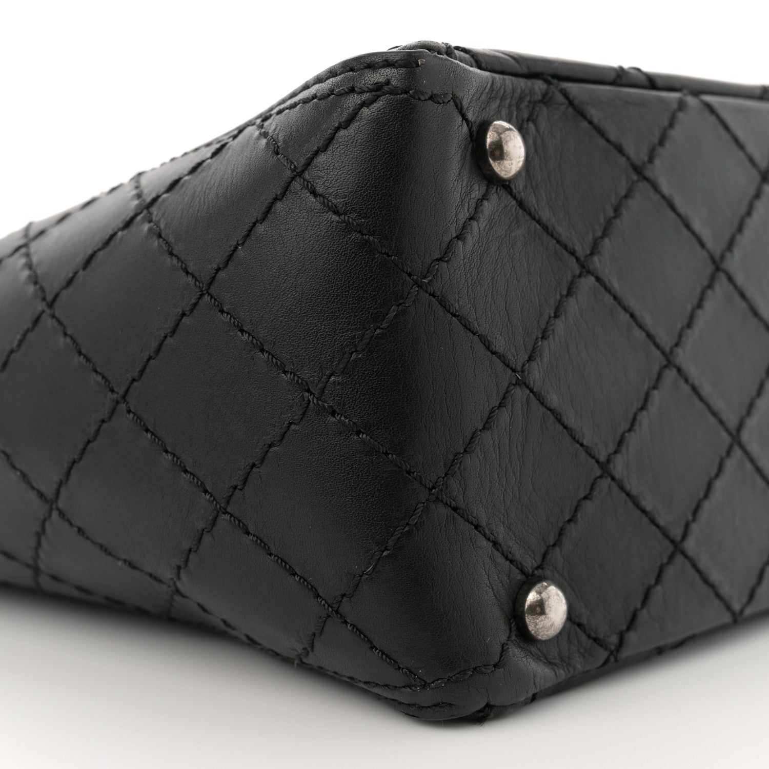 Chanel Grained Calfskin CC Pocket Tote Black 9 of 11