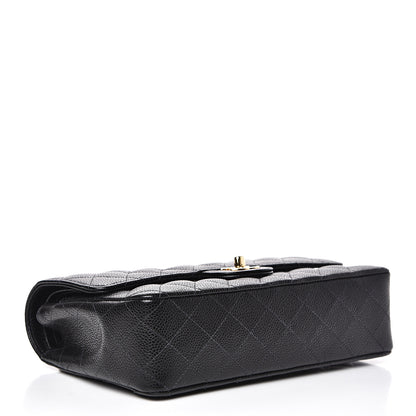 Chanel Caviar Quilted Medium Double Flap Black 3 of 13
