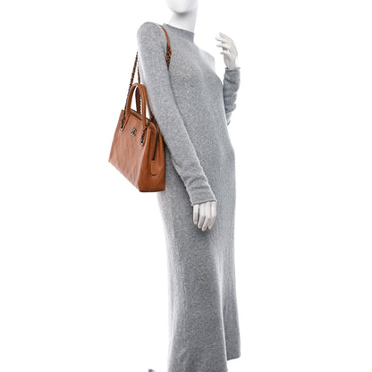 Chanel Grained Vegetal Calfskin Small Urban Shopping Tote Camel 2 of 12