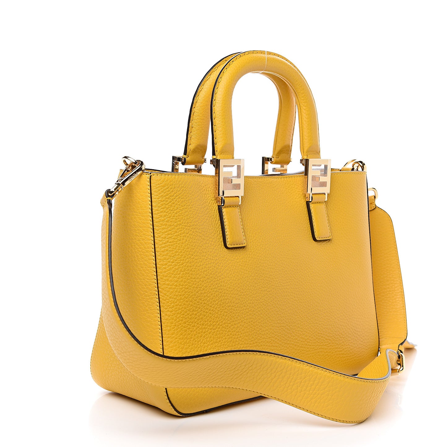 Cuoio Romano Selleria Small FF Tote Sunflower