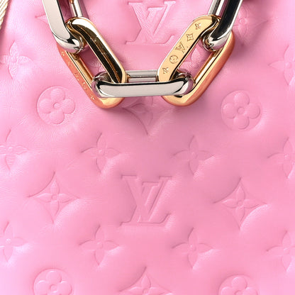 Louis Vuitton Lambskin Embossed Monogram Coussin PM Rose Bonbon 10 of 11