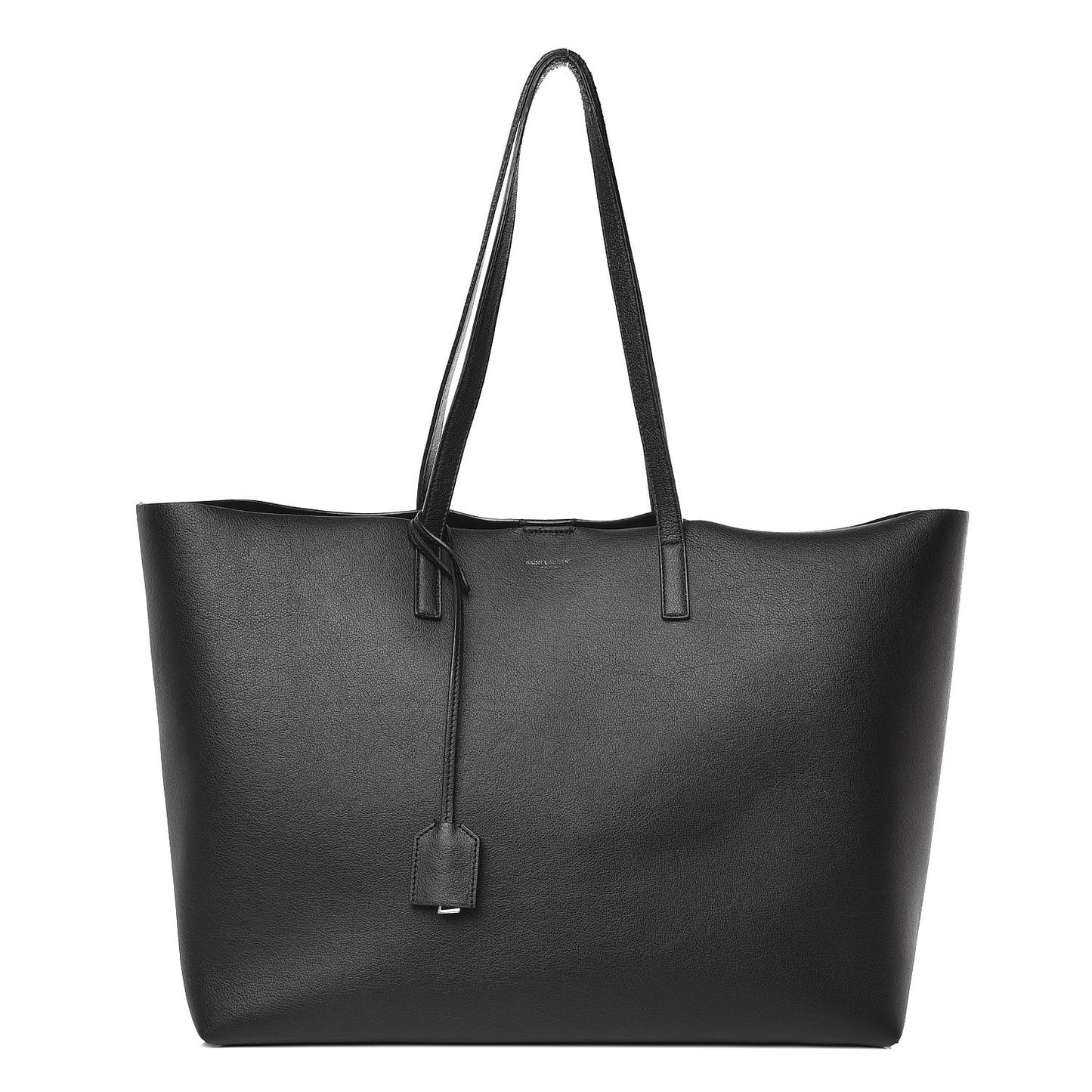 Calfskin Large Shopping Tote Black