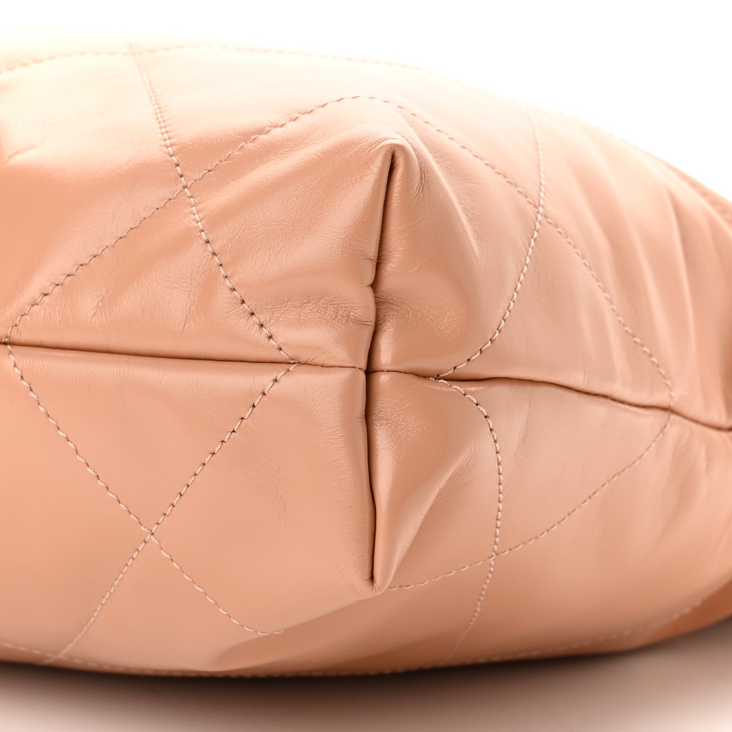 Chanel Shiny Calfskin Quilted Small Chanel 22 Beige 10 of 11