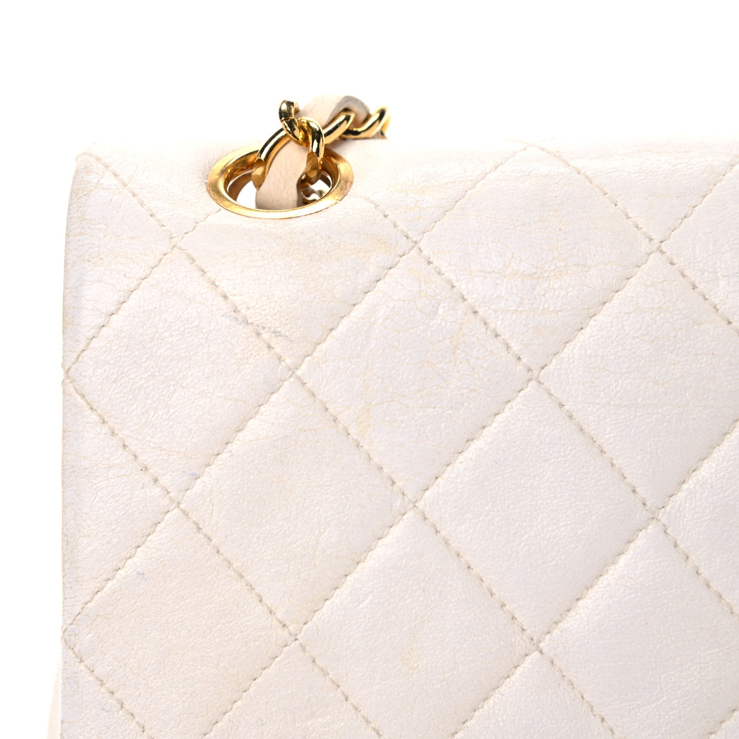 Chanel Lambskin Quilted Small Double Flap White 27 of 27