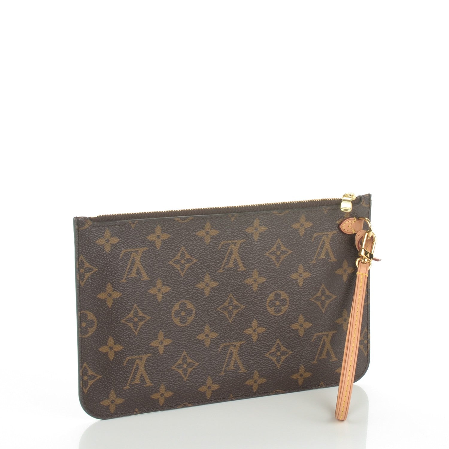 Louis Vuitton Monogram Neverfull MM GM Pochette Fuchsia 2 of 7