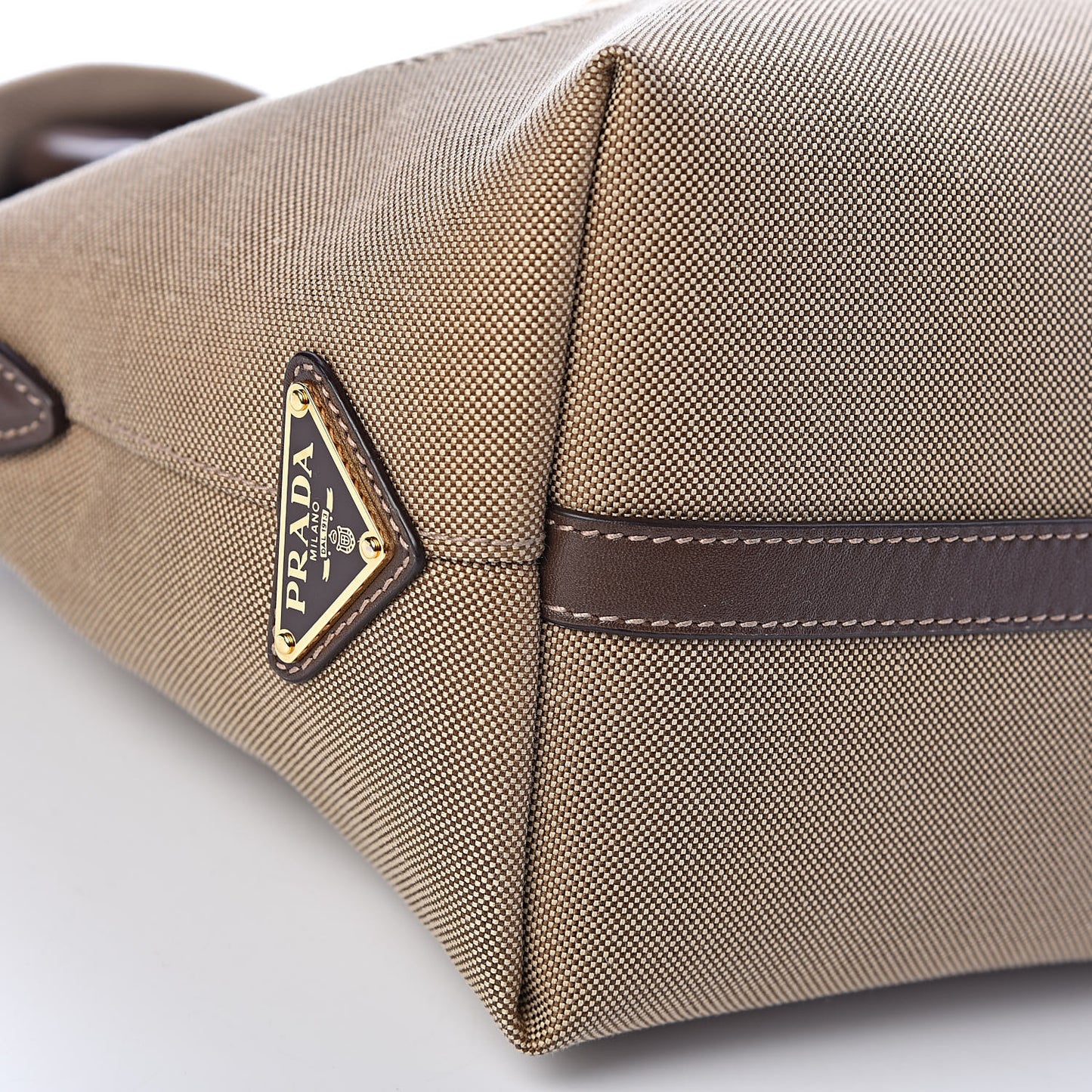 Jacquard Logo Handbag Corda Bruciato