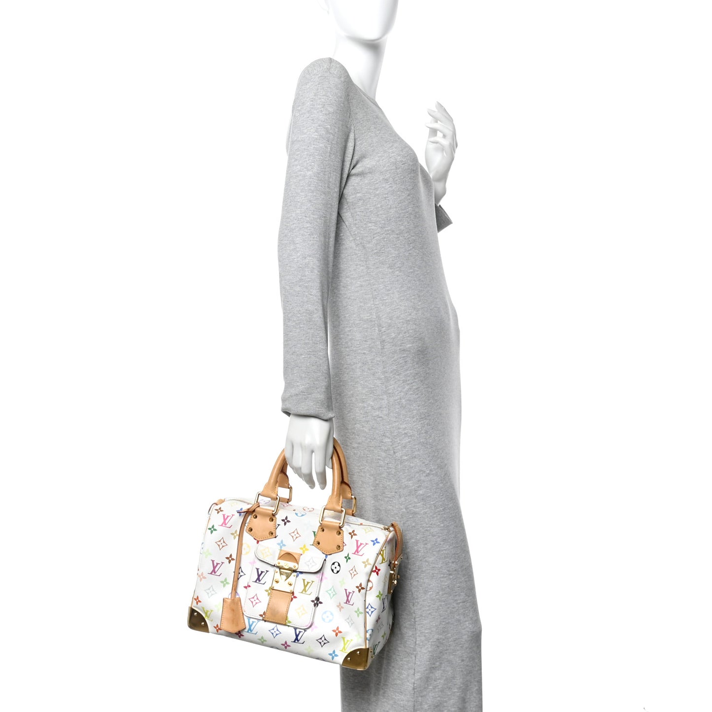 Monogram Multicolor Speedy 30 White