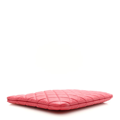 Chanel Caviar Quilted Medium Cosmetic Case Red 4 of 8