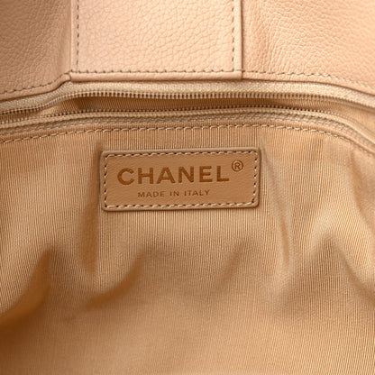 Chanel Calfskin Cerf Executive Shopper Tote Beige 7 of 19