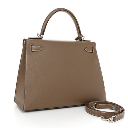 Hermes Epsom Kelly Sellier 28 Etoupe 3 of 13