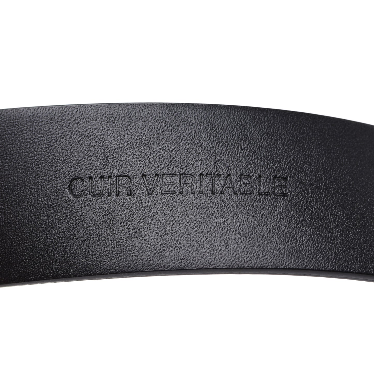 Calfskin Paris Button CC Belt 80 32 Black
