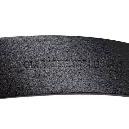 Chanel Calfskin Paris Button CC Belt 80 32 Black 6 of 7
