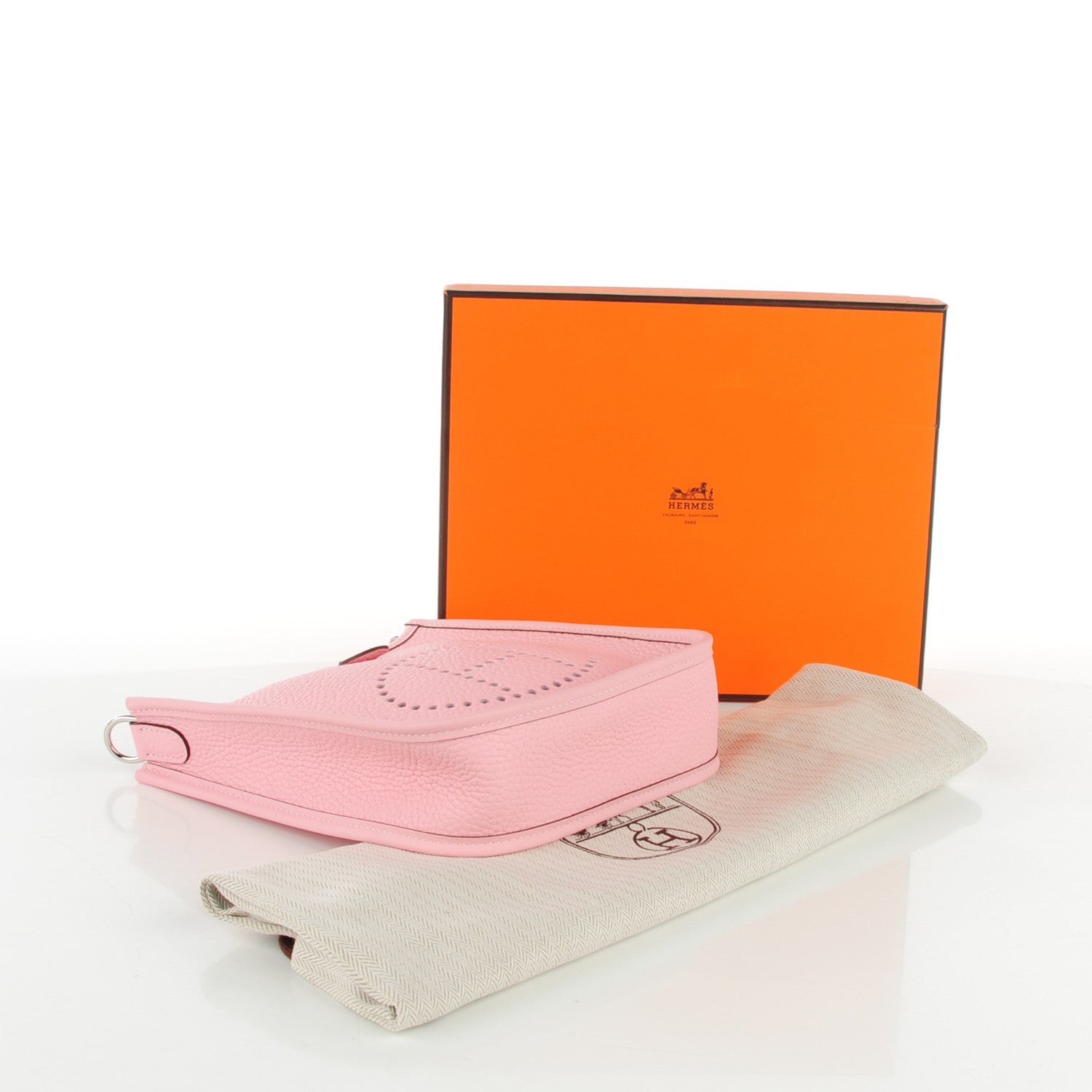 Hermes Taurillon Clemence Evelyne TPM Rose Sakura 4 of 10