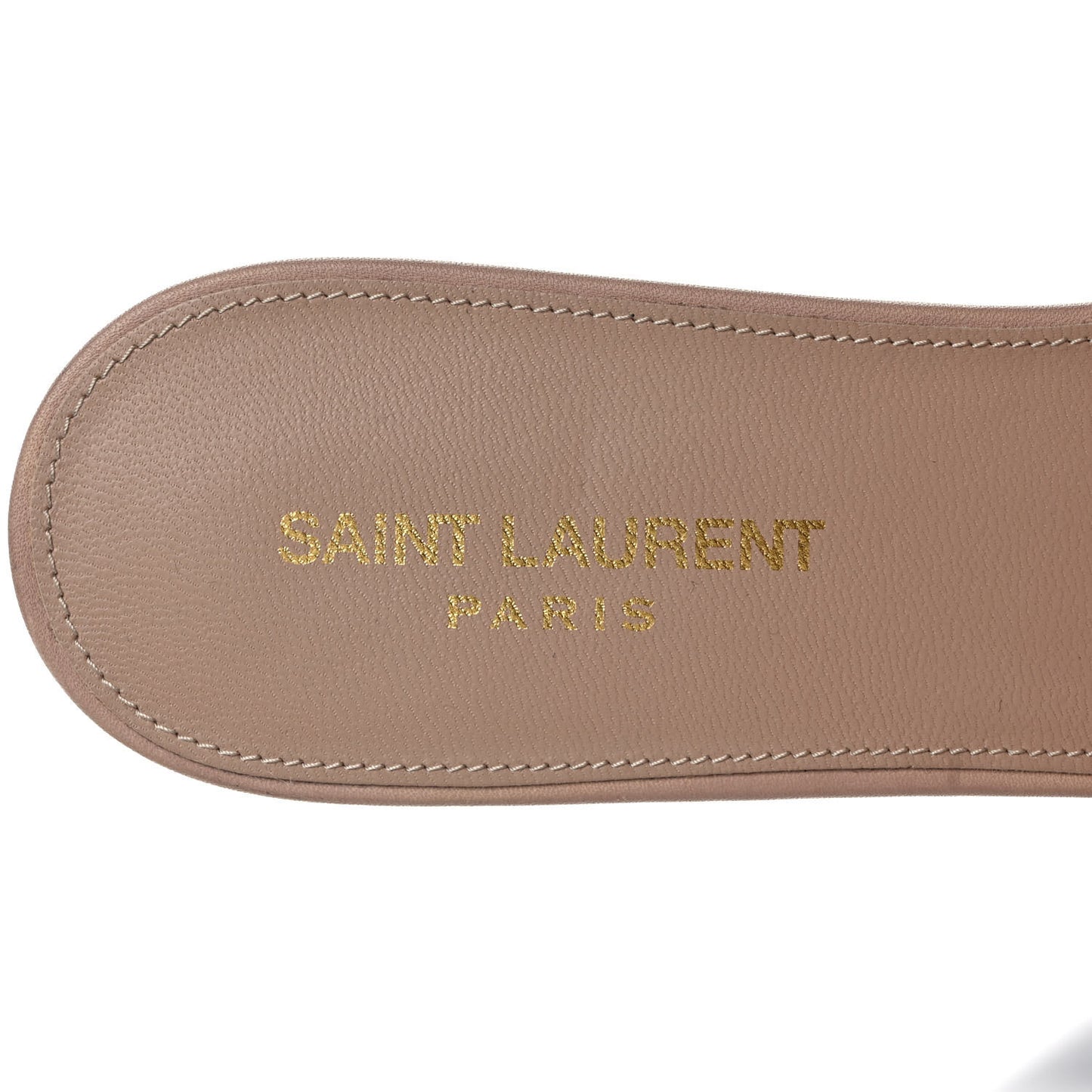 Calfskin Tribute 05 Slide Sandals 40 Nude