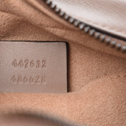 Gucci Calfskin Matelasse Small GG Marmont Chain Shoulder Bag Taupe 7 of 8