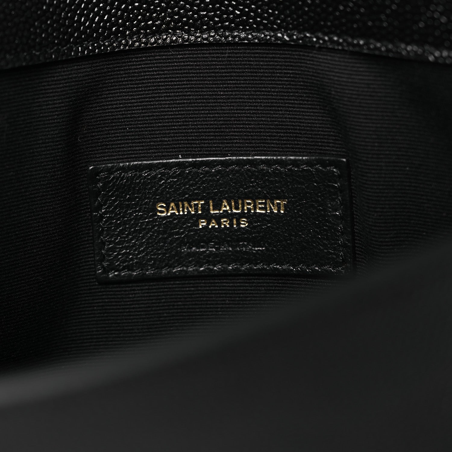 Saint Laurent Grain De Poudre Uptown Pouch Black 6 of 10