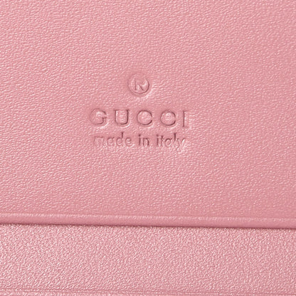 Gucci Guccissima Card Case Wallet Pink 5 of 7