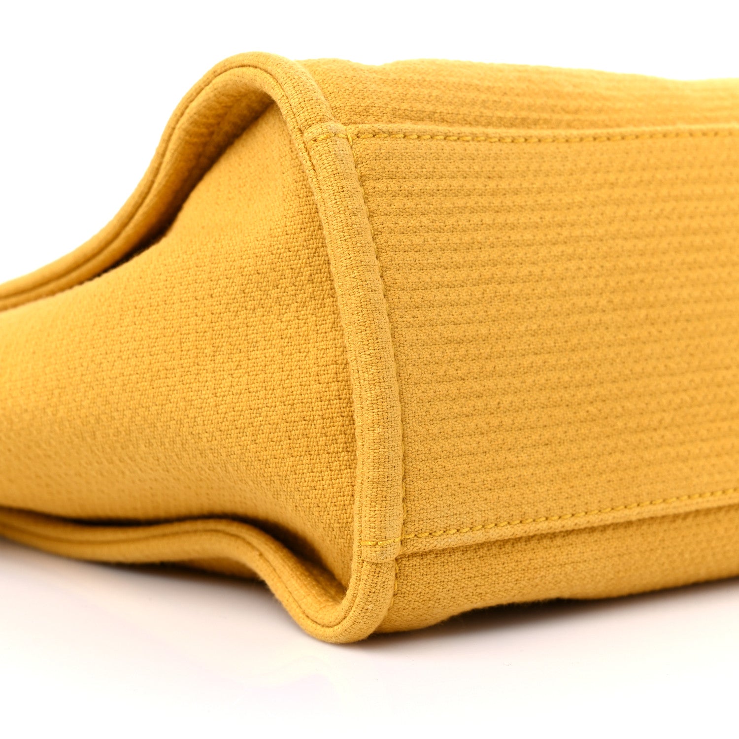 Chanel Mixed Fibers Small Deauville Tote Yellow 9 of 10