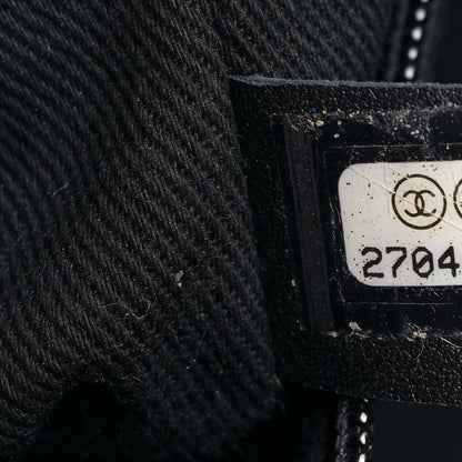 Chanel Woven Straw Raffia Medium Deauville Tote Black 7 of 9