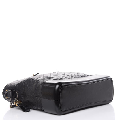 Chanel Calfskin Quilted Large Gabrielle Shopping Tote Black 4 of 11