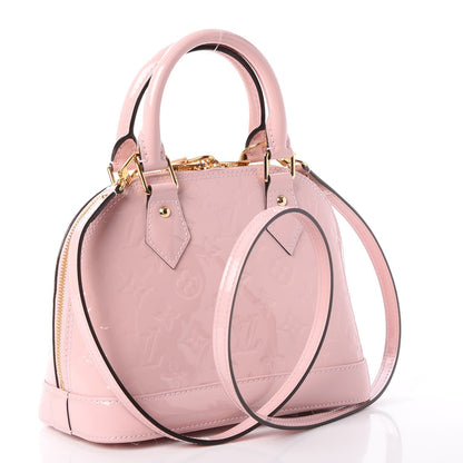 Louis Vuitton Vernis Flowers Alma BB Rose Ballerine 4 of 9