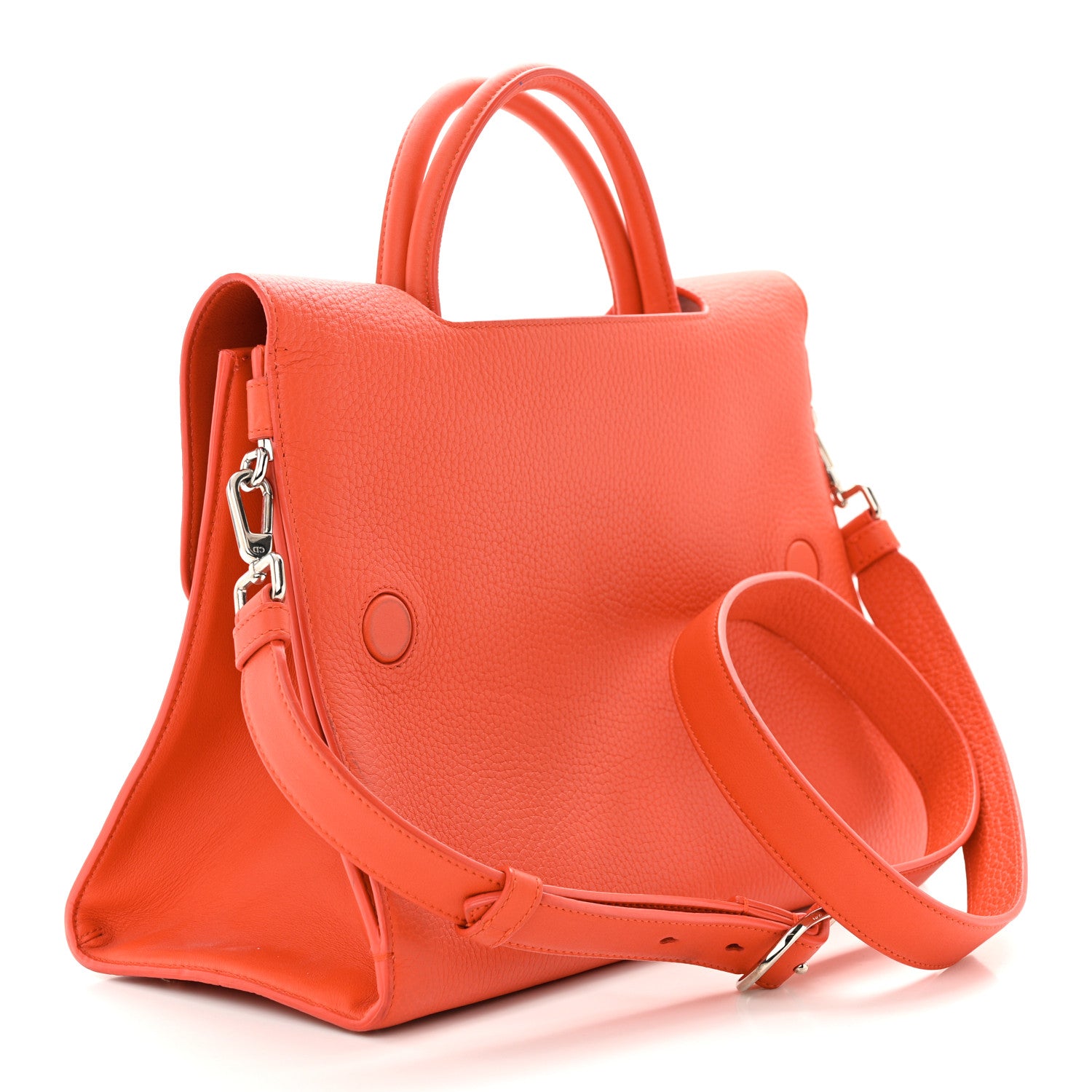 Christian Dior Bullcalf Diorever Flap Orange 3 of 22