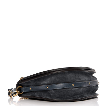 Chloe Calfskin Medium Nile Bracelet Bag Silver Blue 5 of 9