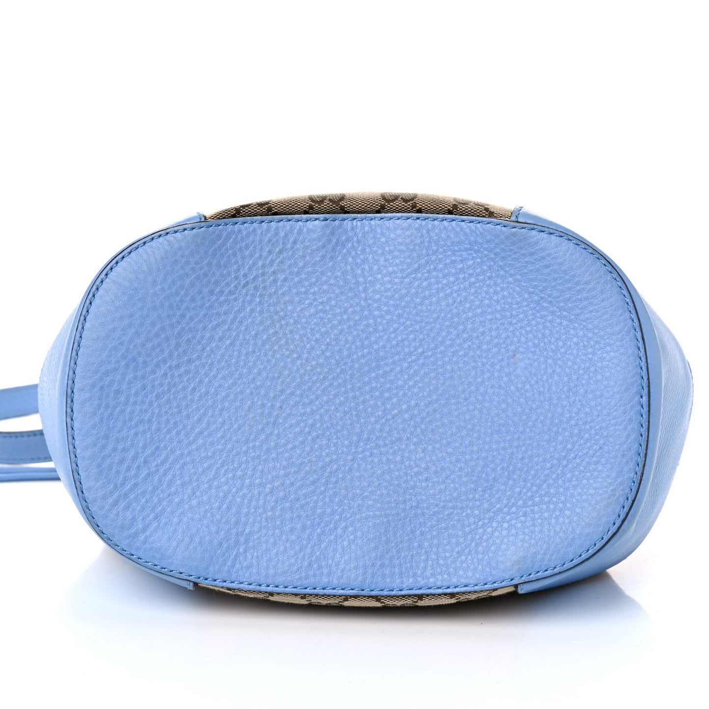 GG Monogram Calfskin Bucket Bag Blue