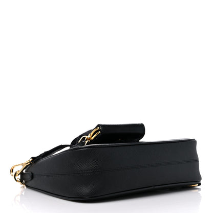 Prada Saffiano Lux Re-Edition 2005 Shoulder Bag Black 4 of 8