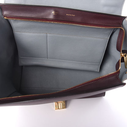 Celine Smooth Calfskin Suede Medium Tri-Color Trapeze Dark Grey 5 of 8