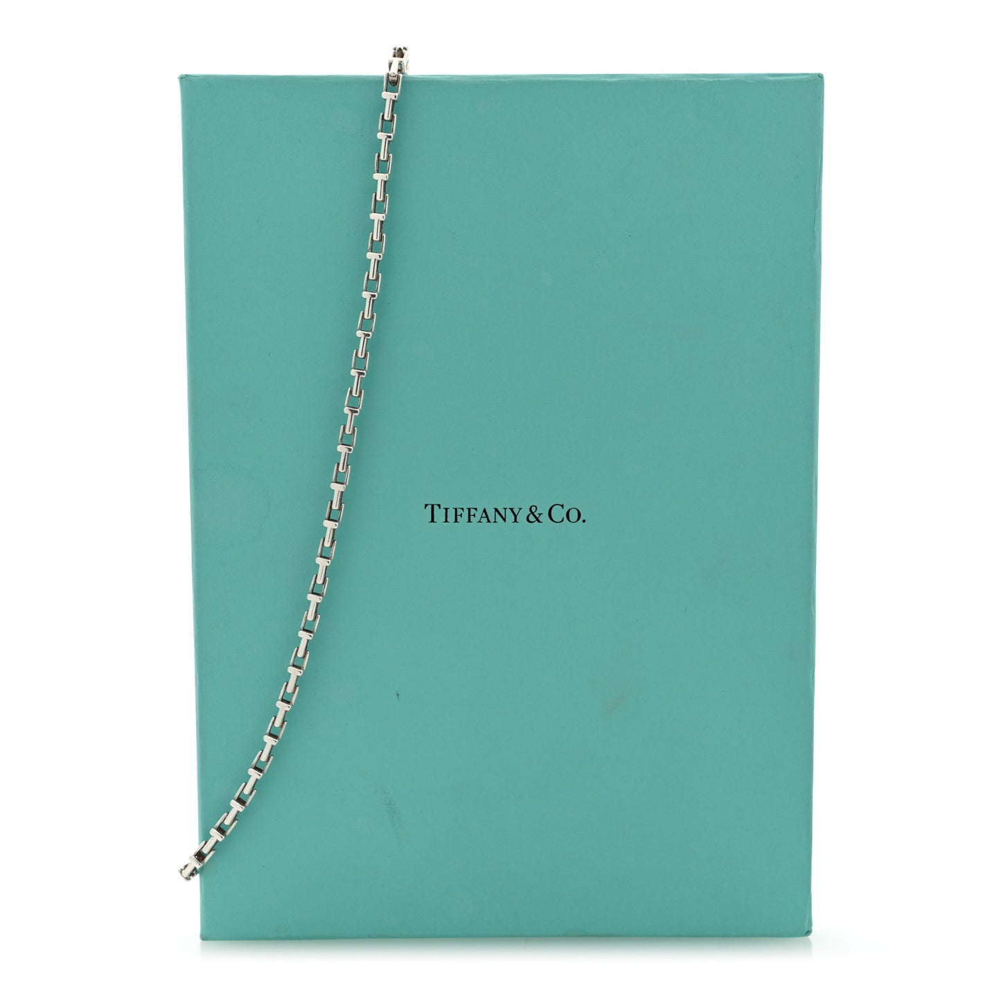 Sterling Silver T Link Necklace