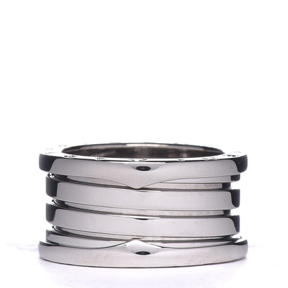 Bulgari 18K White Gold B.Zero1 Four-Band Ring 54 6.75 3 of 5