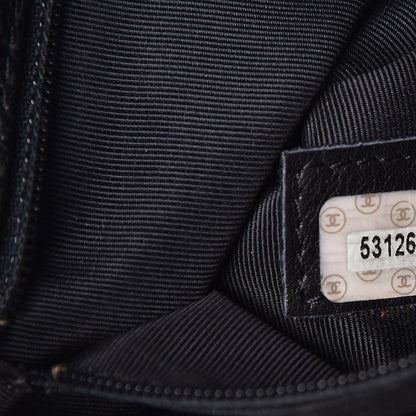 Chanel Caviar Shoulder Bag Navy 7 of 12