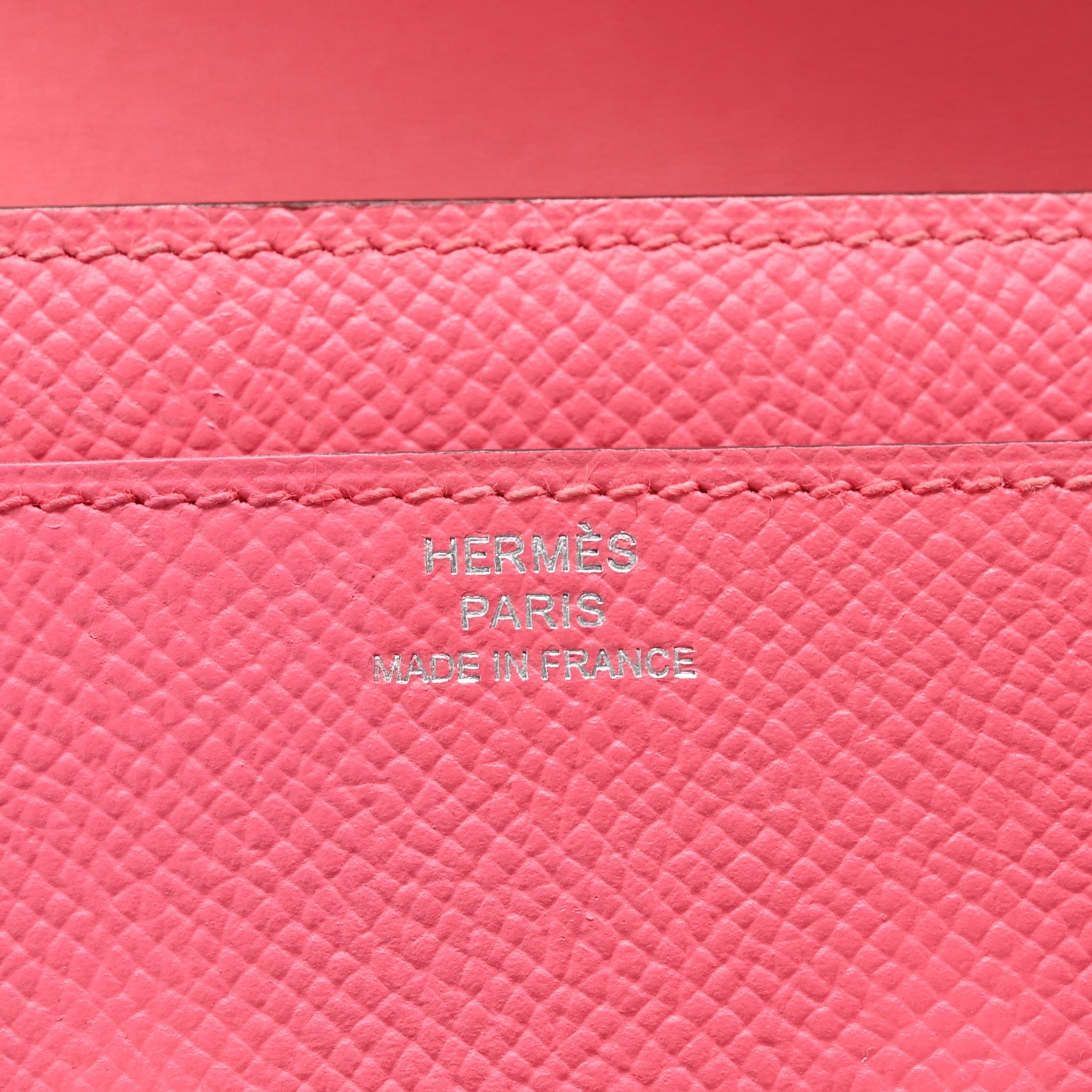 Hermes Epsom Constance Long Wallet Rose Azalee 6 of 11