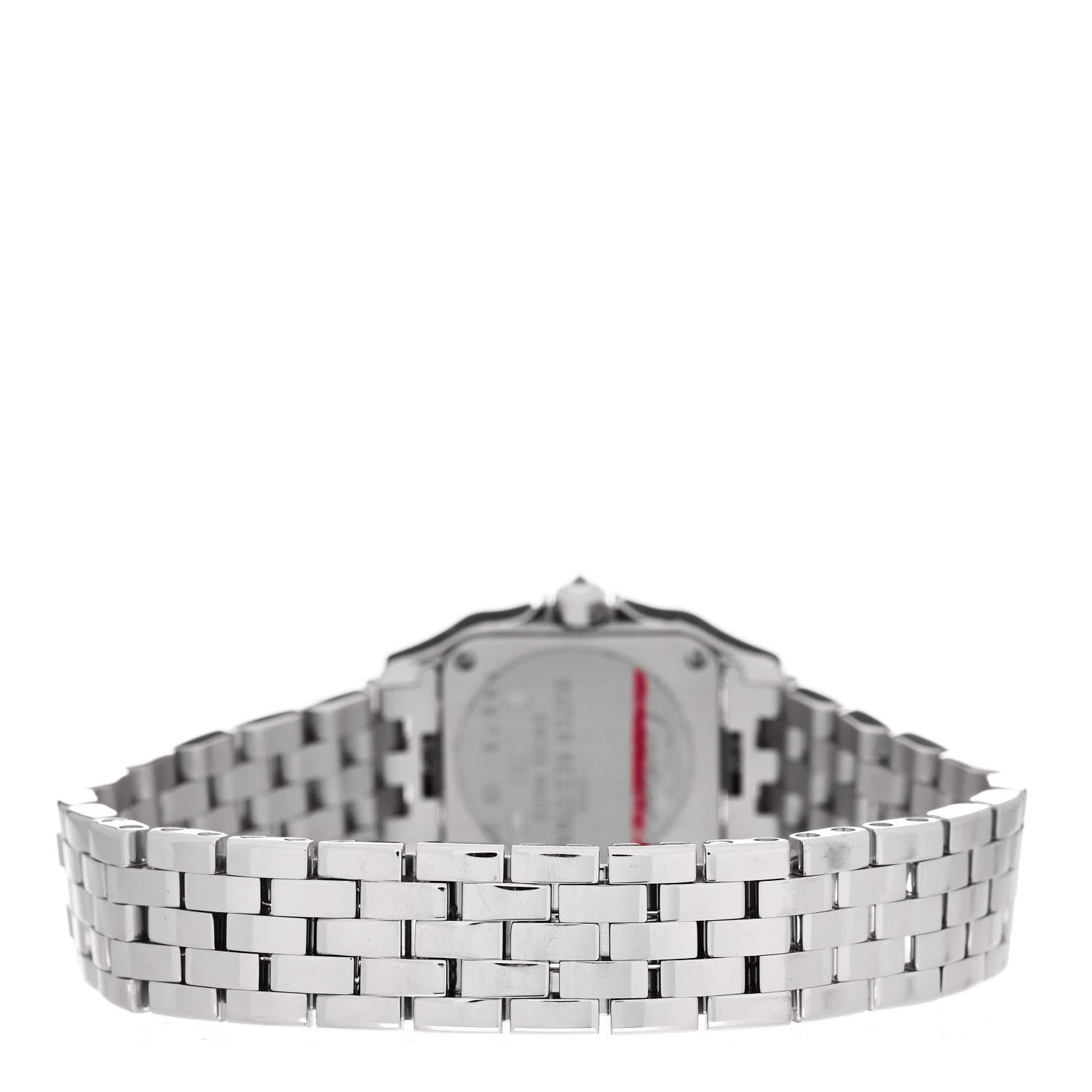 Cartier 18K White Gold Diamond 20mm Santos Demoiselle Quartz Watch 3 of 5