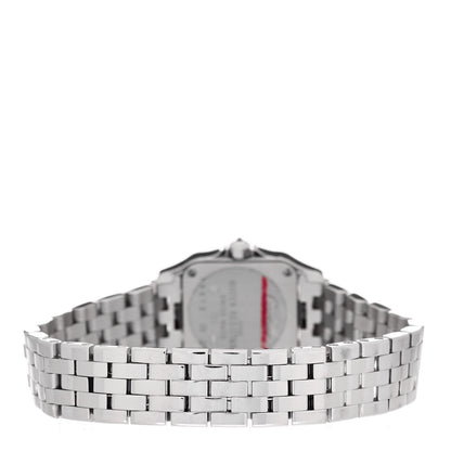 Cartier 18K White Gold Diamond 20mm Santos Demoiselle Quartz Watch 3 of 5