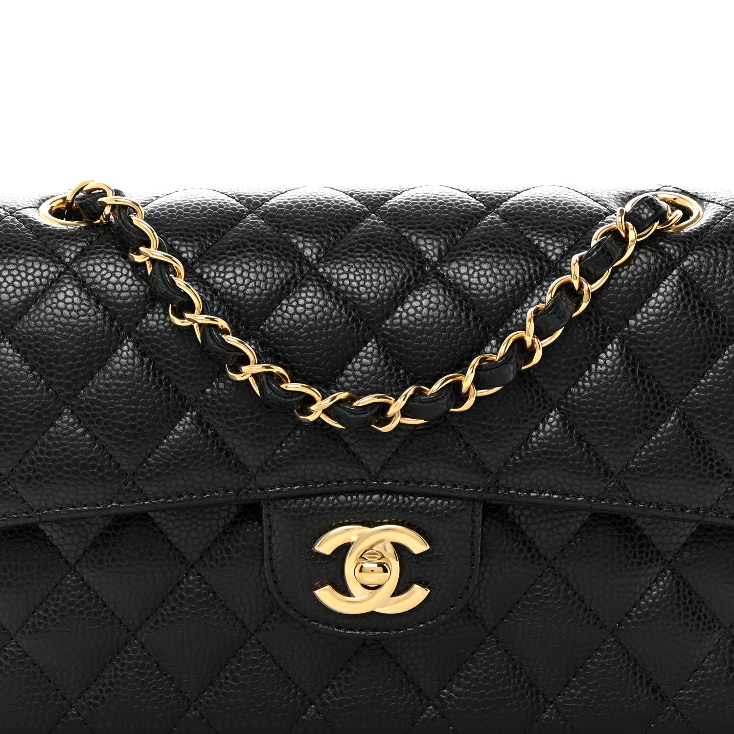 Chanel Caviar Quilted Small Double Flap Black 8 of 10