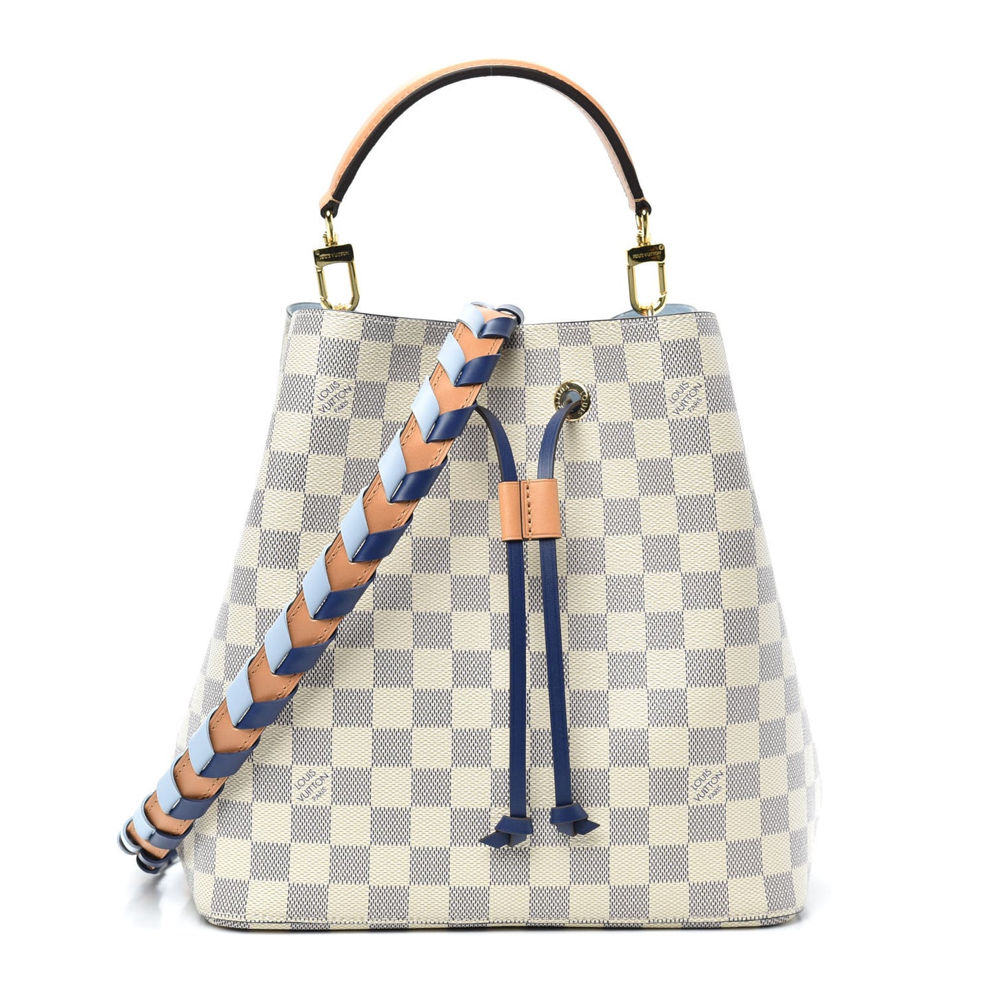 Damier Azur Braided Neonoe MM Blue