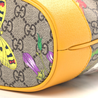 Gucci GG Supreme Monogram Flora Small Ophidia Bucket Bag Beige Multicolor Crop 9 of 9