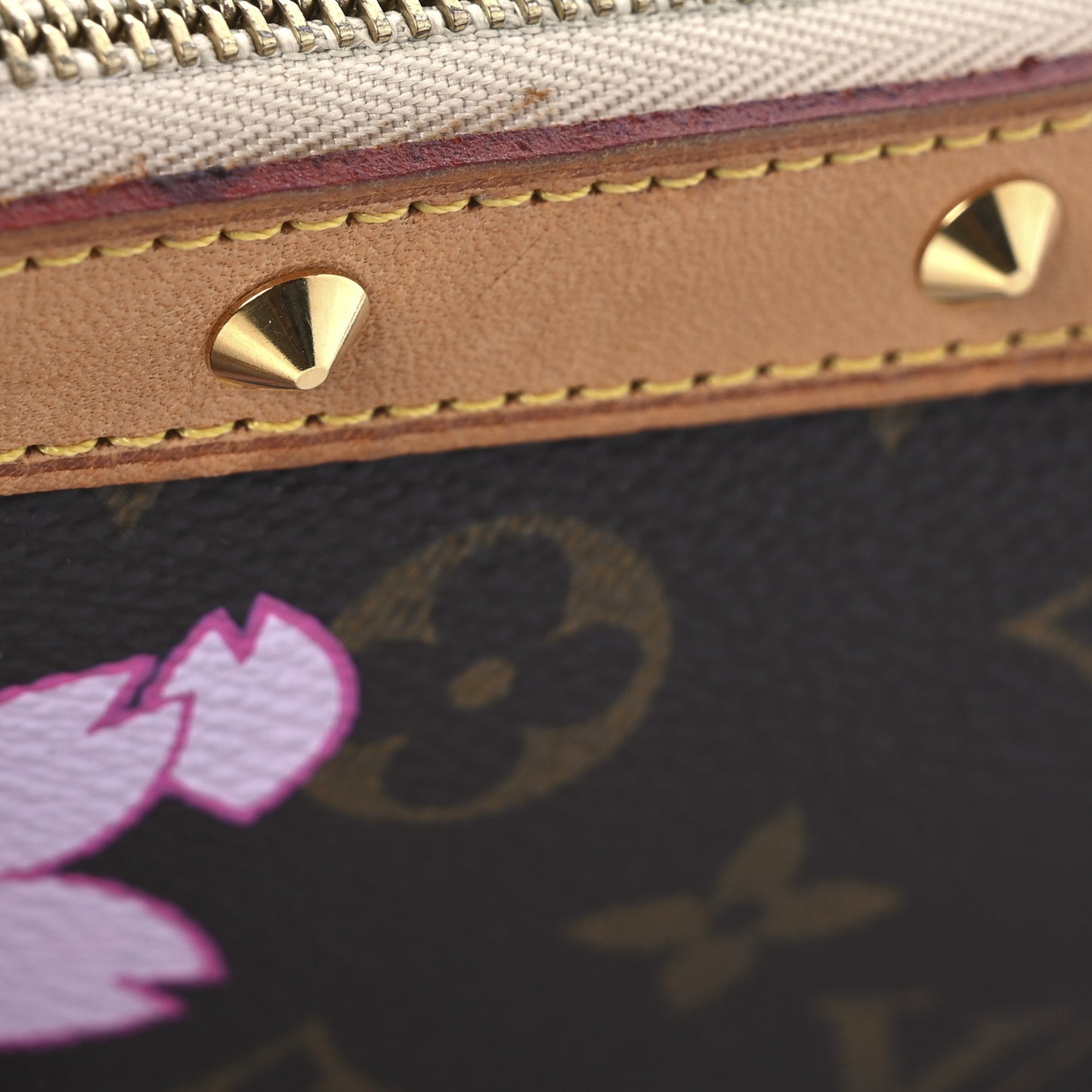 Monogram Cherry Blossom Pochette Accessories Brown