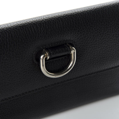 Burberry Goatskin D-Ring Continental Wallet Black 7 of 7