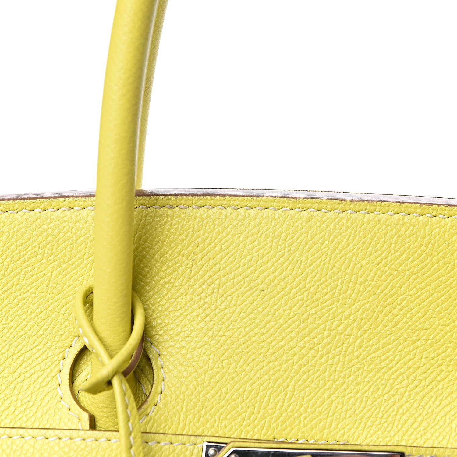 Hermes Epsom Candy Birkin 35 Lime Gris Perle 30 of 33