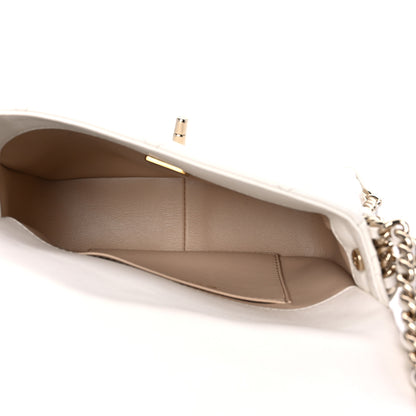 Chanel Lambskin Quilted Mini Chain Rows Flap White 4 of 9