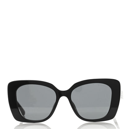 Chanel Acetate Strass Square Sunglasses 5422-B-A Black White 3 of 4