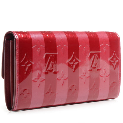 Louis Vuitton Vernis Rayures Sarah Wallet Pomme D'Amour 3 of 9