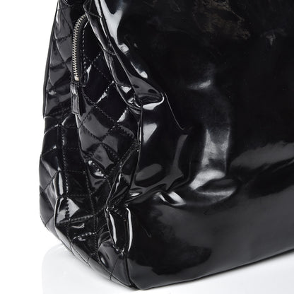 Chanel Vinyl Large Lipstick Tote Black 10 of 13