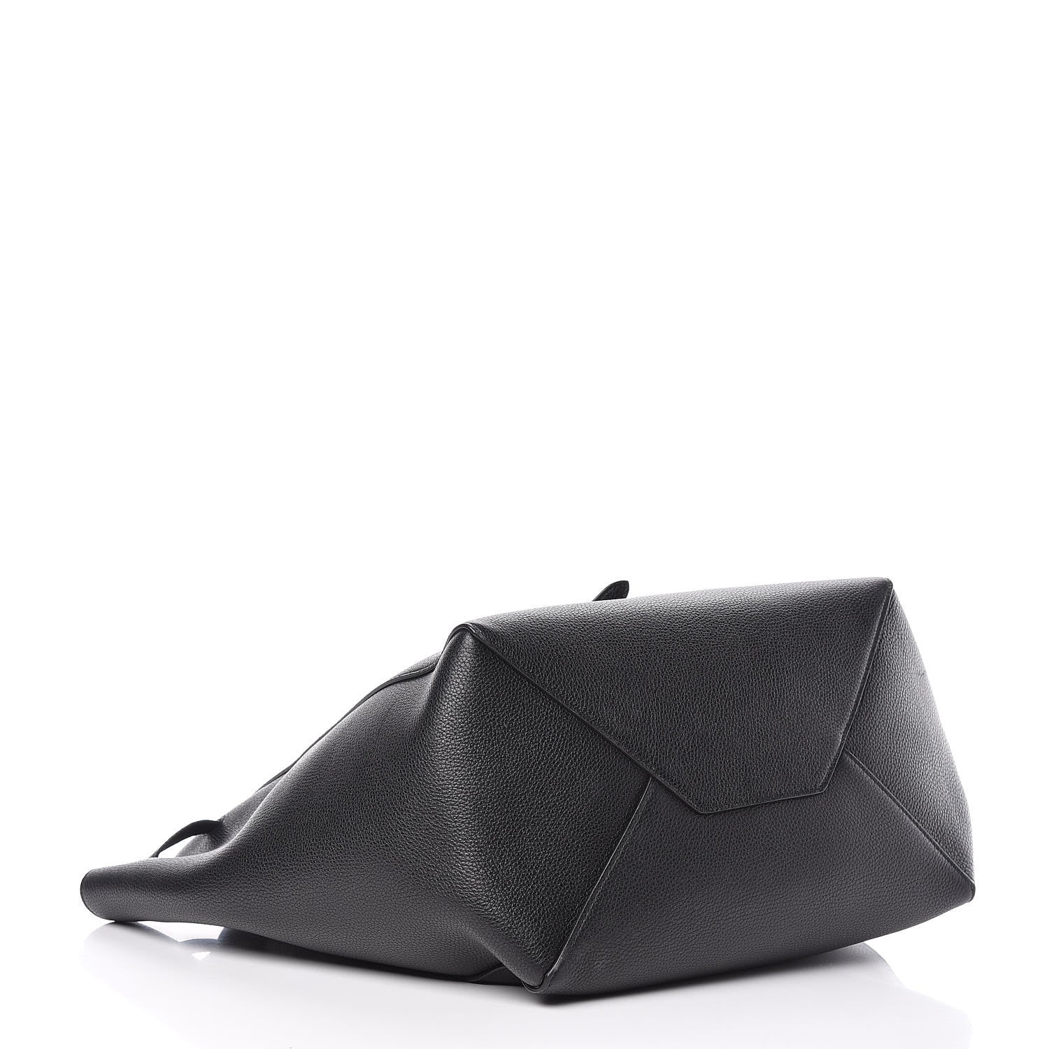 Celine Soft Grained Calfskin Small Belt Cabas Phantom Black 4 of 10